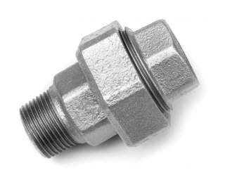 Holender nyplowy śrubunek dwuzłączka ocynk 1 1/2" DN40 WZ