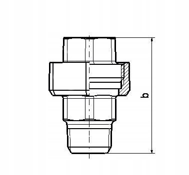 Holender nyplowy śrubunek dwuzłączka ocynk 1 1/2" DN40 WZ Holender nyplowy śrubunek dwuzłączka ocynk 1 1/2" DN40 WZ