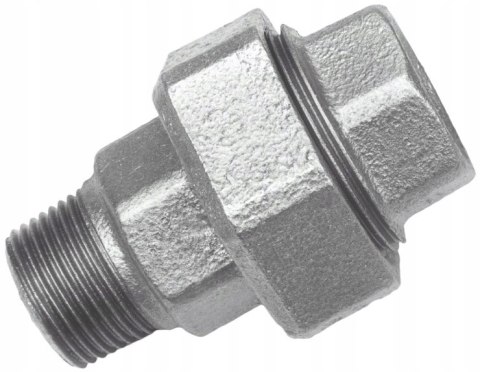 Holender nyplowy śrubunek dwuzłączka ocynk 2" DN50 WZ Holender nyplowy śrubunek dwuzłączka ocynk 2" DN50 WZ