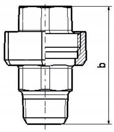 Holender nyplowy śrubunek dwuzłączka ocynk 2" DN50 WZ Holender nyplowy śrubunek dwuzłączka ocynk 2" DN50 WZ