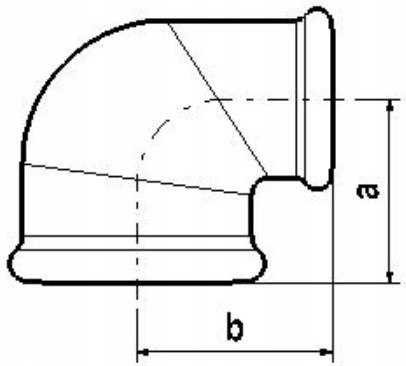 Kolano redukcyjne ocynk 1" x 1/2" Kolano redukcyjne ocynk 1" x 1/2"