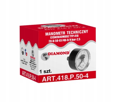 Manometr / ciśnieniomierz (0-6bar), fi 63, gwint tylny 1/4" Manometr / ciśnieniomierz (0-6bar), fi 63, gwint tylny 1/4"