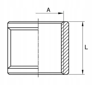 Mufa Złączka mosiądz 1 1/2" DN40