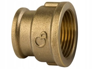 Mufa mosiężna redukcyjna 1" x 3/4" GW/GW