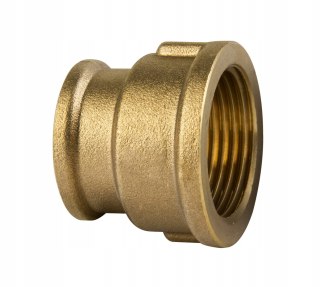 Mufa mosiężna redukcyjna 1/2" x 3/8" GW/GW