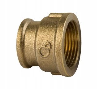 Mufa mosiężna redukcyjna 3/4" x 1/2" GW/GW