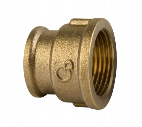 Mufa mosiężna redukcyjna 3/4" x 1/2" GW/GW Mufa mosiężna redukcyjna 3/4" x 1/2" GW/GW