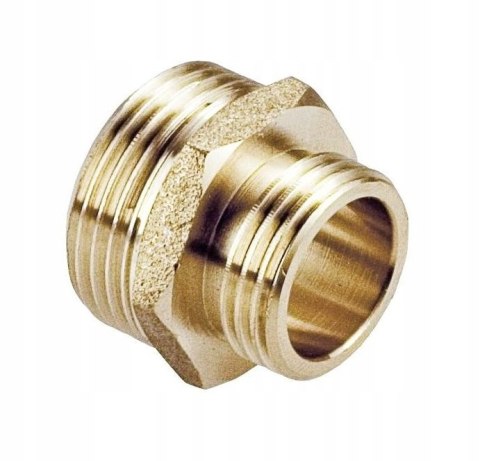 Nypel redukcyjny Złączka mosiężna 1 1/4" x 1" GZ/GZ Nypel redukcyjny Złączka mosiężna 1 1/4" x 1" GZ/GZ