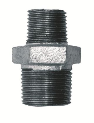 Nypel redukcyjny żeliwo ocynk złączka GZ 1" x GZ 1/2"