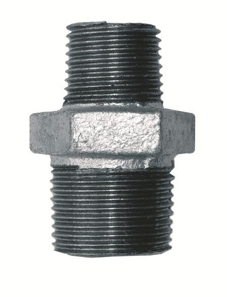 Nypel redukcyjny żeliwo ocynk złączka GZ 1" x GZ 1/2"
