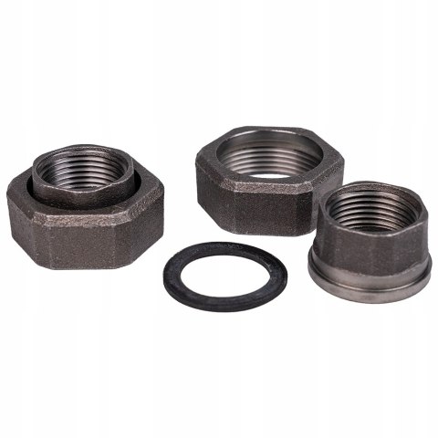 Półśrubunek żeliwo do pompy 1 1/2" x 1" z uszcelkami (2szt ) Półśrubunek żeliwo do pompy 1 1/2" x 1" z uszcelkami (2szt )