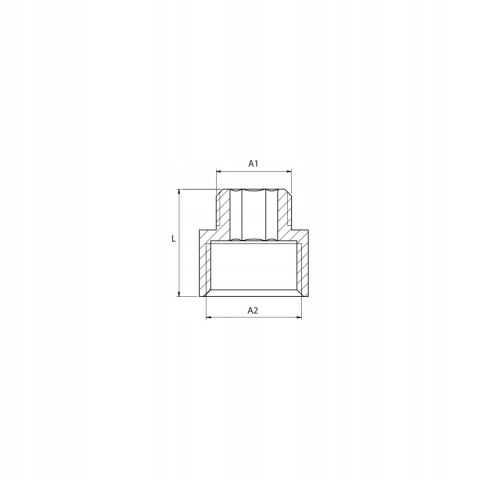 Przedłużka redukcyjna chrom GW 3/4" x GZ 1/2" Przedłużka redukcyjna chrom GW 3/4" x GZ 1/2"