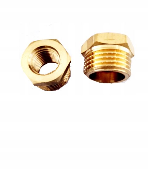 Redukcja mosiądz do manometru 1/2" x 1/4" Redukcja mosiądz do manometru 1/2" x 1/4"