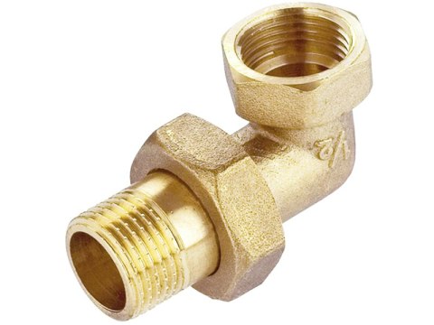 Śrubunek kątowy mosiądz 1 1/4" z uszczelką DN32 Śrubunek kątowy mosiądz 1 1/4" z uszczelką DN32