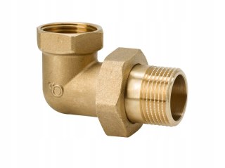 Śrubunek kątowy mosiądz stożek, docier 1/2" DN15
