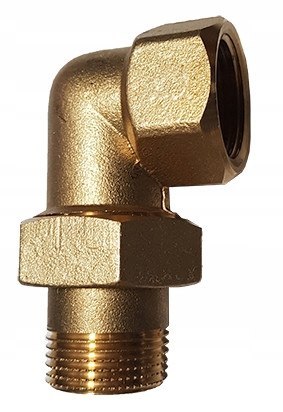 Śrubunek kątowy mosiądz stożek, docier 1/2" DN15