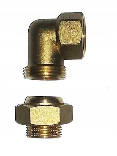 Śrubunek kątowy mosiądz stożek, docier 1/2" DN15 Śrubunek kątowy mosiądz stożek, docier 1/2" DN15