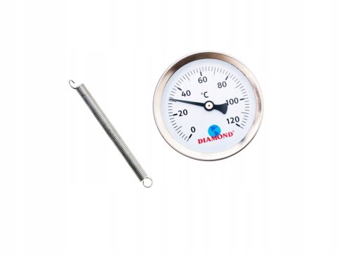 Termometr Typ419 gwint tylny docisk (temp 0-120st) Termometr Typ419 gwint tylny docisk (temp 0-120st)