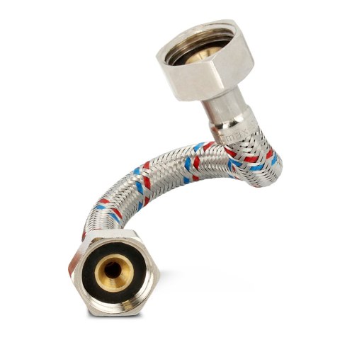 Wężyk przyłączeniowy elastyczny 1/2" x 1/2" 30cm