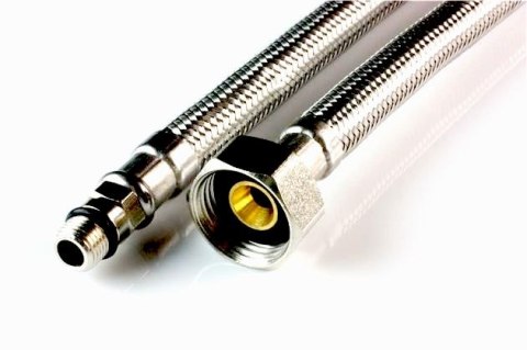 Wężyk przyłączeniowy elastyczny do baterii długa końcówka M10 x 3/8" 60cm Wężyk przyłączeniowy elastyczny do baterii długa końcówka M10 x 3/8" 60cm
