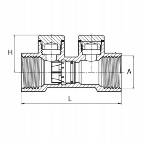 Zawór zwrotny antyskażeniowy 3/4" DN20