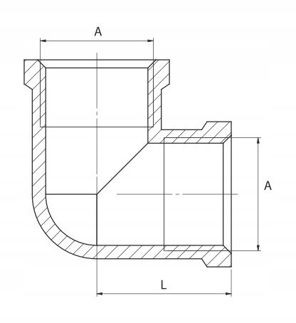 Kolanko chromowane 1/2" DN15 Kolanko chromowane 1/2" DN15