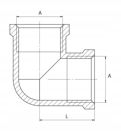Kolanko chromowane 3/8" DN10 Kolanko chromowane 3/8" DN10