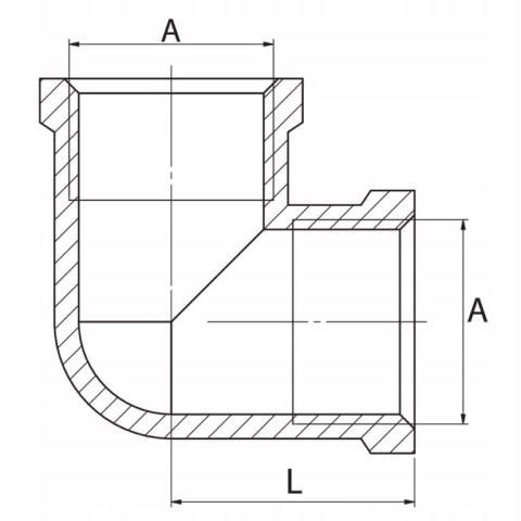 Kolanko mosiężne 1/2" gwinty wewnętrzne Kolanko mosiężne 1/2" gwinty wewnętrzne