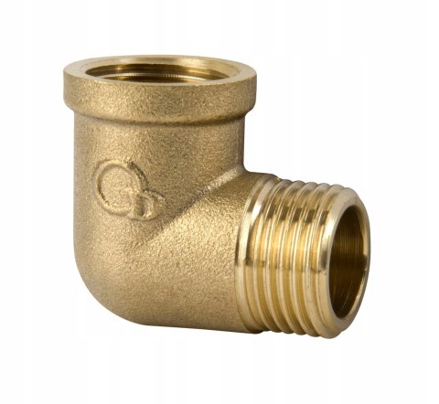 Kolanko mosiężne nyplowe 1/2" DN15 WZ Kolanko mosiężne nyplowe 1/2" DN15 WZ