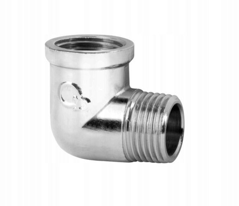 Kolanko nyplowe WZ chromowane 1/2" DN15 Kolanko nyplowe WZ chromowane 1/2" DN15