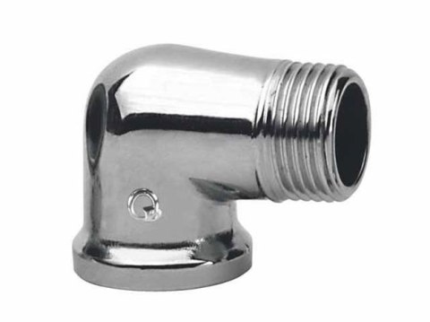 Kolanko nyplowe WZ chromowane 1/2" DN15 Kolanko nyplowe WZ chromowane 1/2" DN15
