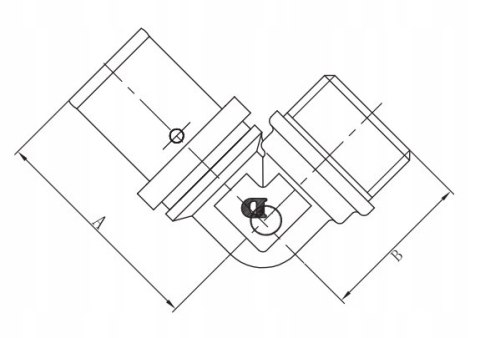 Kolanko nyplowe zaprasowywane do pex 16 x 1/2" GZ Kolanko nyplowe zaprasowywane do pex 16 x 1/2" GZ