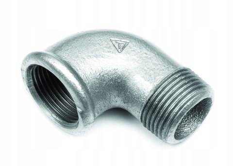Kolanko nyplowe żeliwo ocynkowane GW 1/2" x GZ 1/2" DN15 Kolanko nyplowe żeliwo ocynkowane GW 1/2" x GZ 1/2" DN15