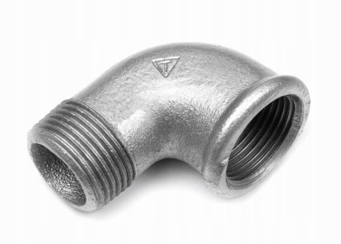 Kolanko nyplowe żeliwo ocynkowane GW 1/2" x GZ 1/2" DN15 Kolanko nyplowe żeliwo ocynkowane GW 1/2" x GZ 1/2" DN15