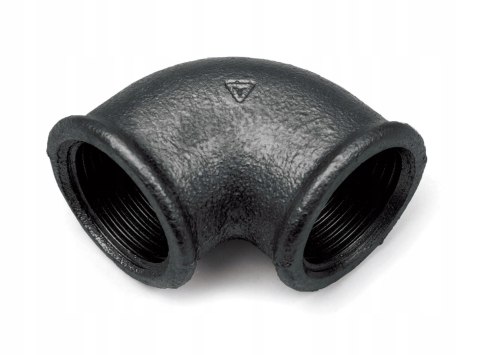 Kolanko żeliwo czarne 1/2" DN15