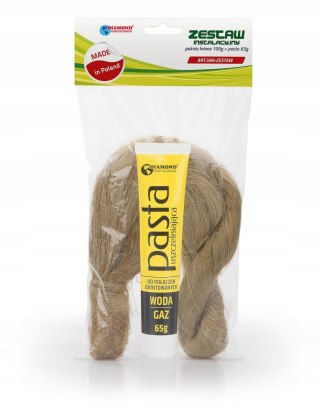 Konopie (pakuły) 100g + pasta do gwintów 65g - zestaw