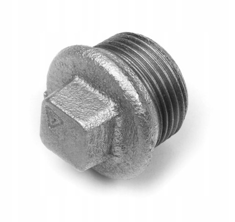 Korek żeliwo ocynk z obrzeżem GZ 1/2" DN15 Korek żeliwo ocynk z obrzeżem GZ 1/2" DN15