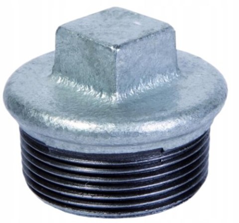 Korek żeliwo ocynk z obrzeżem GZ 1/2" DN15 Korek żeliwo ocynk z obrzeżem GZ 1/2" DN15
