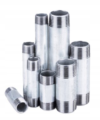 Króciec sztucer łącznik złączka ocynk 1/2" x 400mm