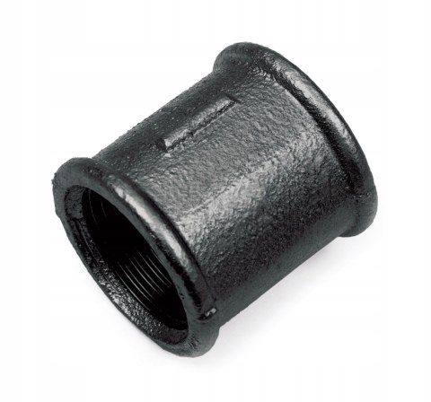 Mufa złączka czarna żeliwna 1" DN25 Mufa złączka czarna żeliwna 1" DN25