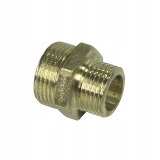 Nypel redukcyjny Złączka mosiężna 3/4" x 1/2" GZ/GZ