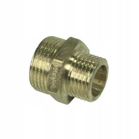 Nypel redukcyjny Złączka mosiężna 3/4" x 1/2" GZ/GZ Nypel redukcyjny Złączka mosiężna 3/4" x 1/2" GZ/GZ