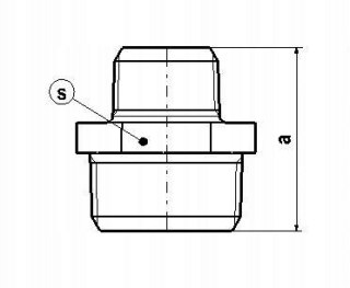 Nypel redukcyjny żeliwo ocynk złączka GZ 3/4" x GZ 1/2"