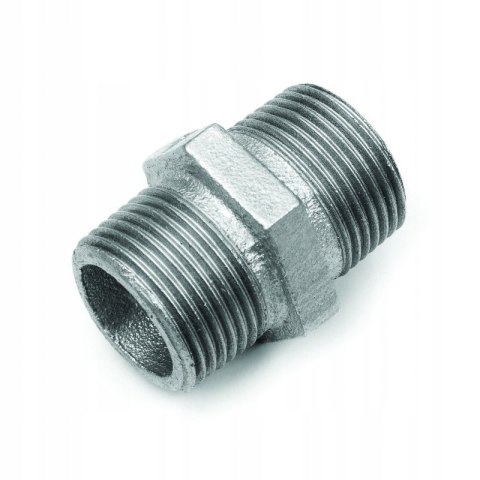 Nypel żeliwo ocynkowane złączka GZ/GZ 3/4" DN20 Nypel żeliwo ocynkowane złączka GZ/GZ 3/4" DN20