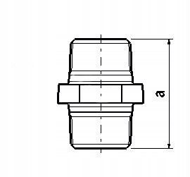 Nypel złączka żeliwo ocynkowane GZ/GZ 1 1/2" DN40 Nypel złączka żeliwo ocynkowane GZ/GZ 1 1/2" DN40