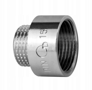 Przedłużka redukcyjna/ redukcja chrom GZ3/8" x GW1/2"