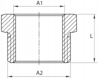 REDUKCJA MOSIĘŻNA GZ 1" x GW 3/4"