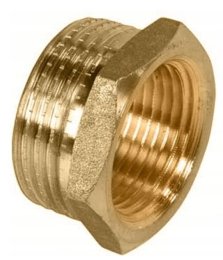 Redukcja mosiądz GZ 3/4" x GW 1/2"