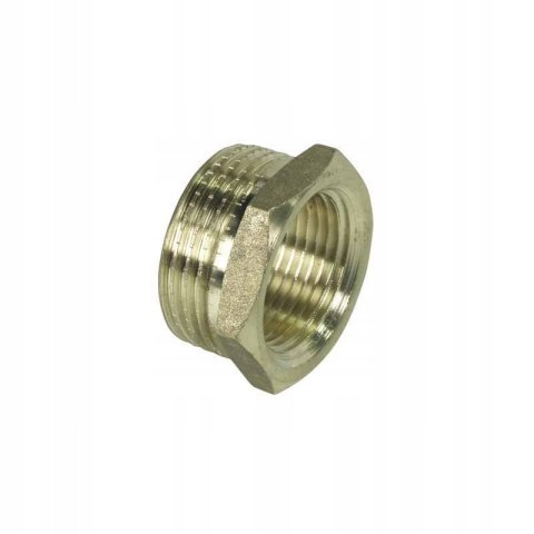 Redukcja mosiężna GZ 1" x GW 1/2" Redukcja mosiężna GZ 1" x GW 1/2"