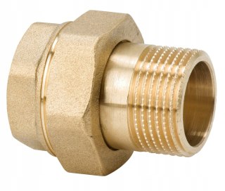 Śrubunek mosiężny prosty docier stożek 1 1/4" DN32 5/4"